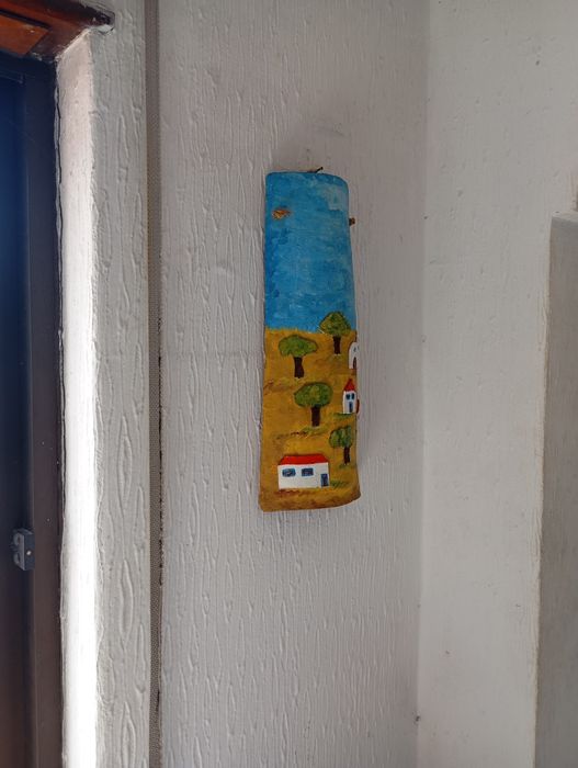 Telha Artesanal Decorativa - Feita à mão