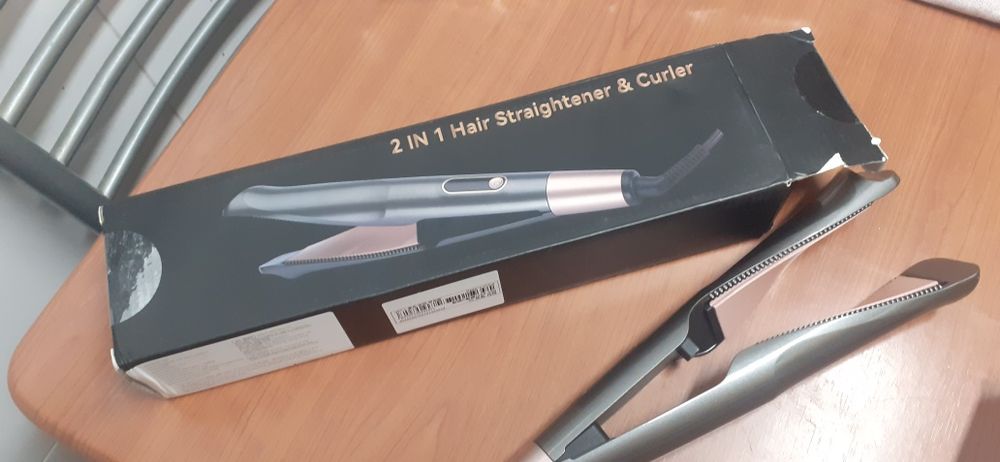 Modelador/placha para cabelo 2 em 1