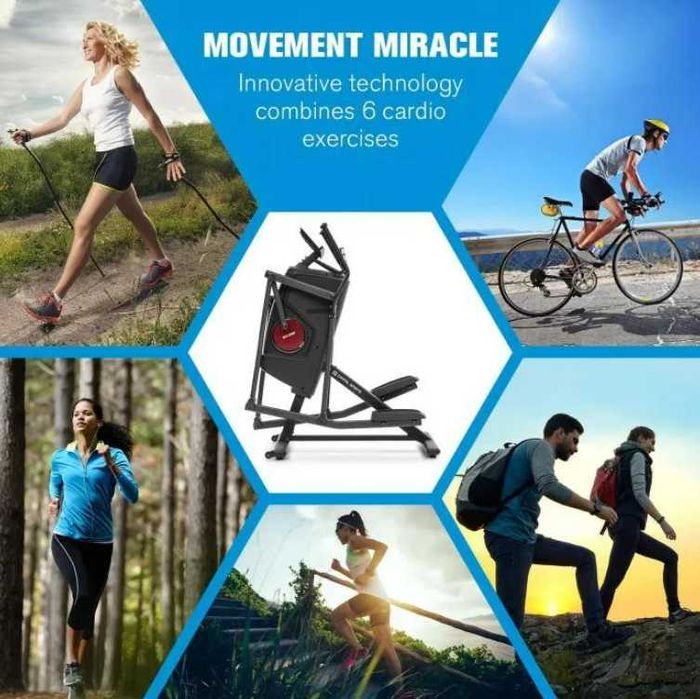 Orbitrek TRENAŻER rowerek siłownia 6 w 1 Capital Sports Helix Stride