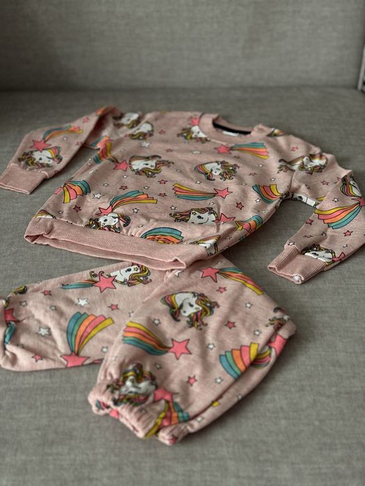 Дитяча піжама з єдинорогами (на байці)