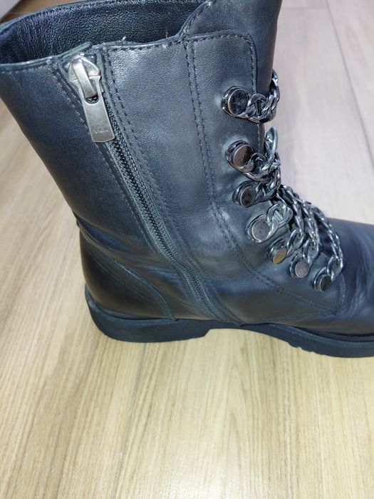 Чоботи зимові шкіряні натуральний утеплювач