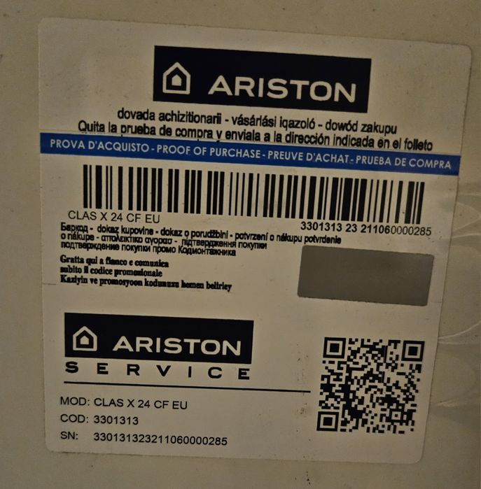 Kocioł gazowy Ariston Clas 25.8 KW 2-F