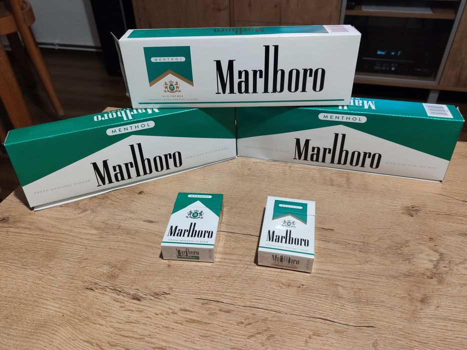 Pudełko po papierosach wagon Marlboro menthol USA