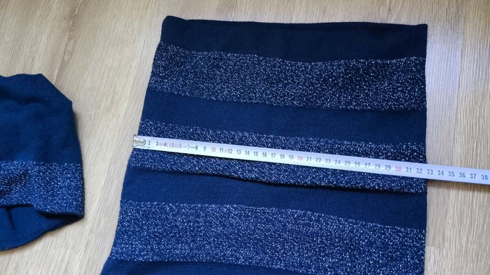 Komplet zimowy. Czapka + komin + rękawiczki wełna