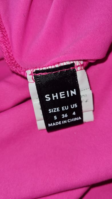 Rozowy komplet shein S