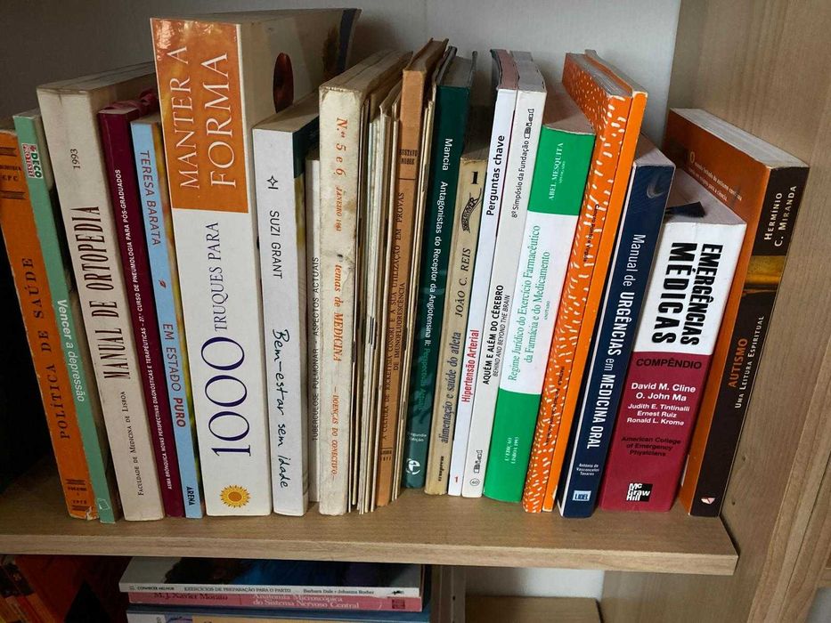 Lote de 356 livros de saude, bem estar, dietas, plantas, autoajuda