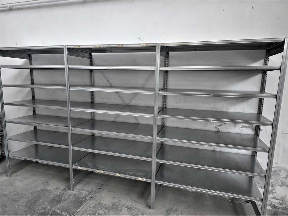 Regał 62x220x400cm/21 Metalowy Magazynowy Ocynk Garaż Piwnica Warsztat