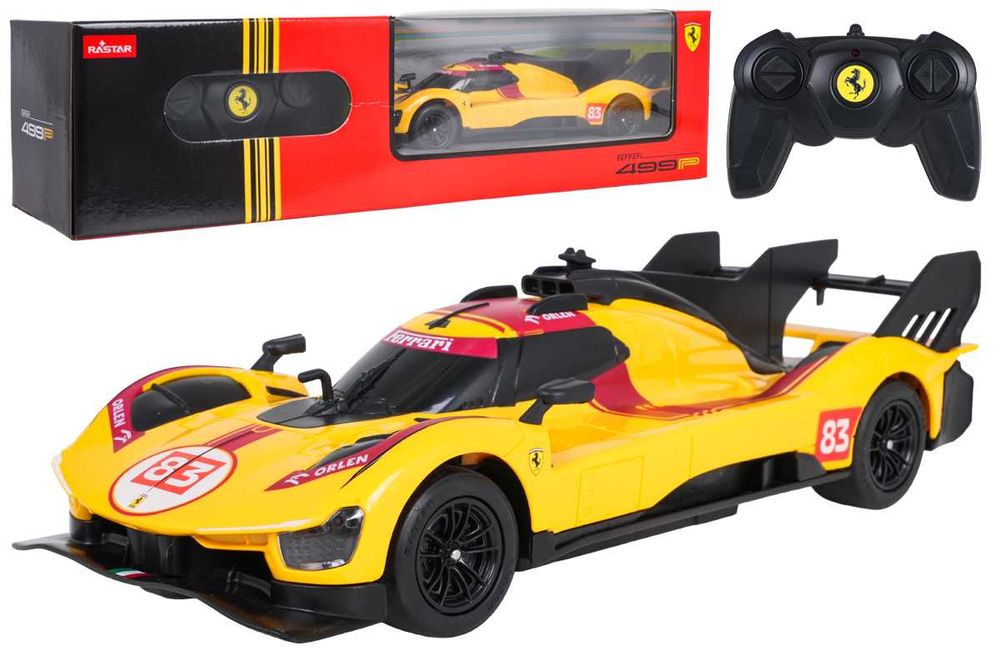 Autko R/C 1:24 Ferrari 499P-N83 Żółte RASTAR ZRC.10370.ZOL