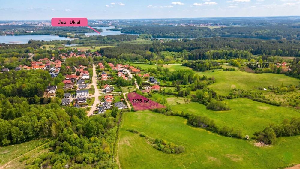 Działka budowlana w Olsztynie nad jeziorem Ukiel