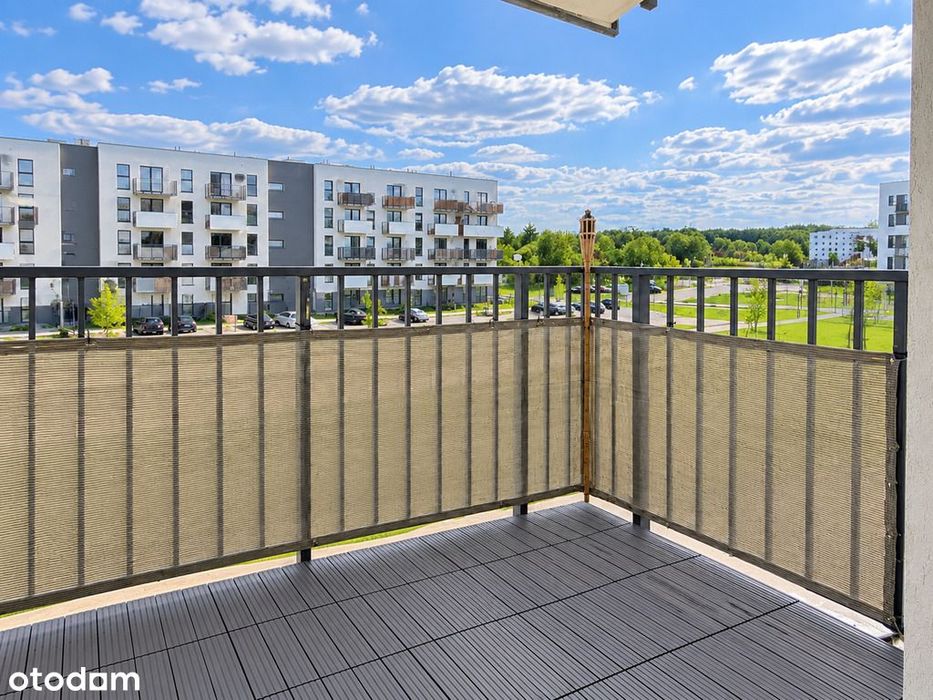 Dwa pokoje, garderoba, duży balkon, nowe osiedle