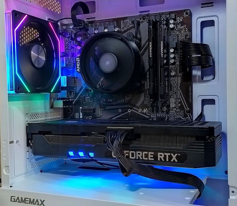 RTX3070+ Ryzen 5 5500+ 16Gb+ A520 AM4 DDR4 игровой компьютер