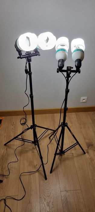 lampy fotograficzne 2 x 2 + parasolki