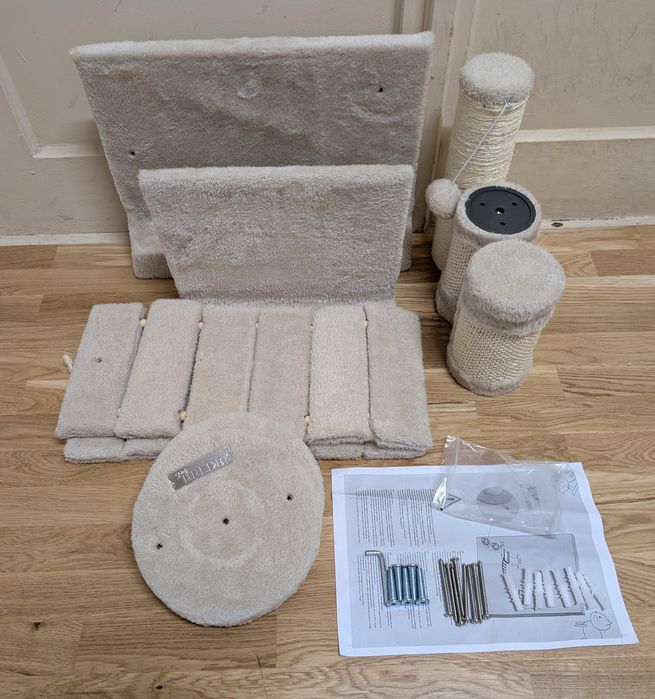 Kerbl Pet Ścianka Wspinaczkowa Matterhorn Beżowa 6 elementów Drapak