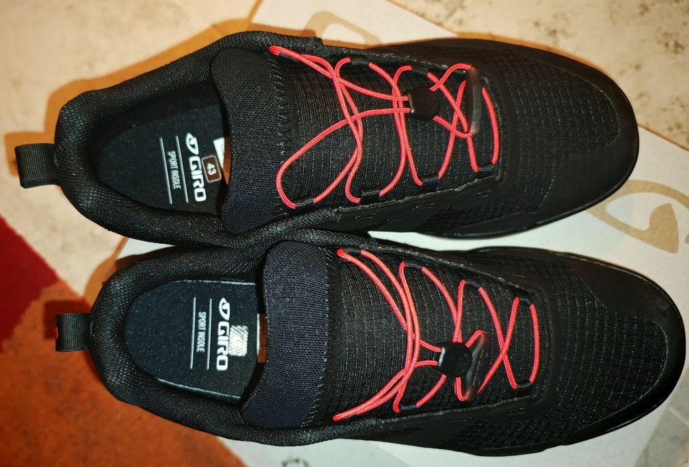 Sapatos de BTT GIRO TRACKER FASTLACE Preto/Vermelho