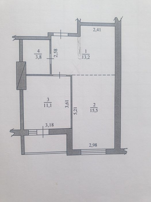 Продам 1к.  квартиру . власник. вул.Петлюри 21 б.