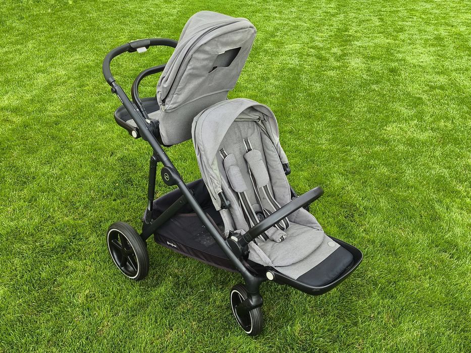Wózek dla bliźniaków CYBEX Gazelle S w kolorze Soho Grey