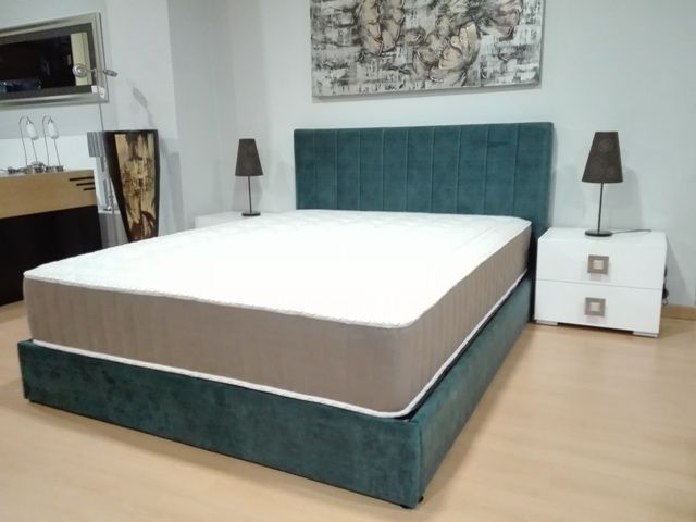 Cama Casal Estofada - NOVA - VARIAS CORES - FABRICA