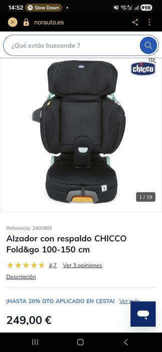Cadeirinha carro Chicco Fold&Go
