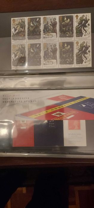 ROYAL MAIL PRESENTATION PACKS. UM RARO ALBUM DE 1986. VEJAM  fotos.