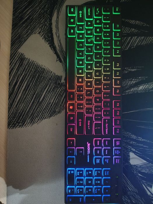 JEDEL-Gaming K510. Игрова клавіатура з RGB-підсвічуванням.