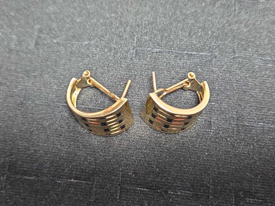 Złote kolczyki pr.585 14k waga 4,8g Kraków W