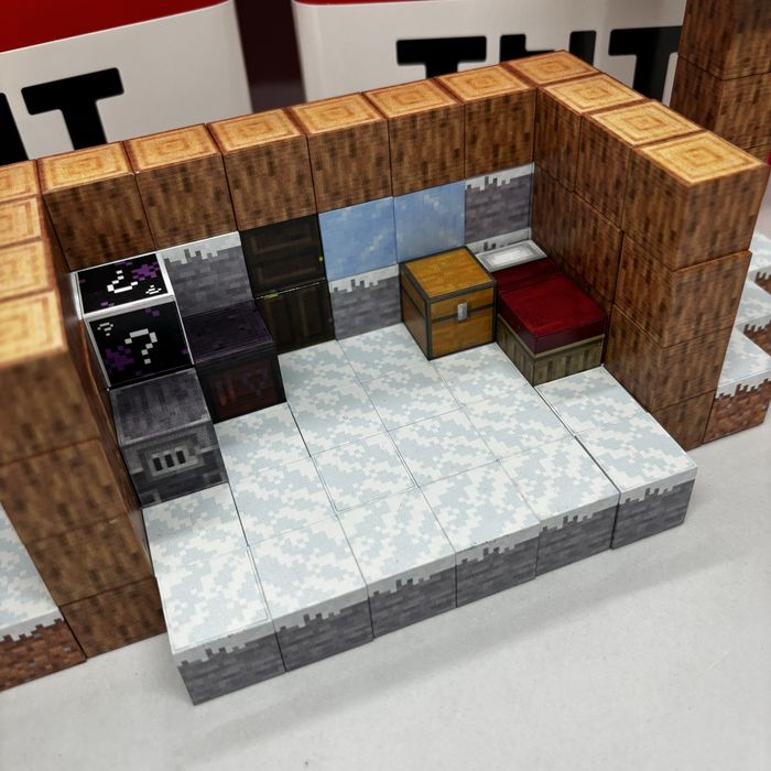 128шт+4 Набір Конструктор магнітний майнкрафт подарунковий бокс тнт