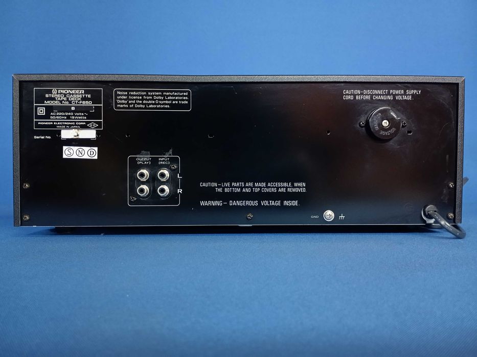 deck cassetes PIONEER CT-F650