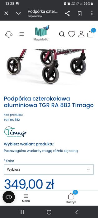 Chodzik/balkonik  dla osoby starszej