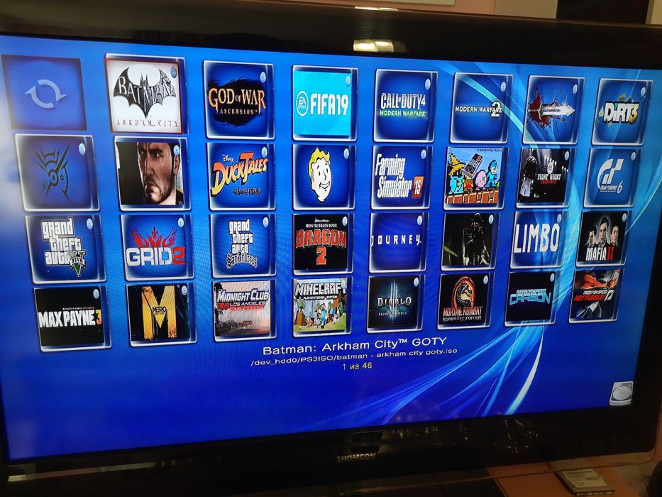 PS3 Slim 500gb +45 игр Gta 5, San Andreas/Mortal/Tekken/Fifa 19...