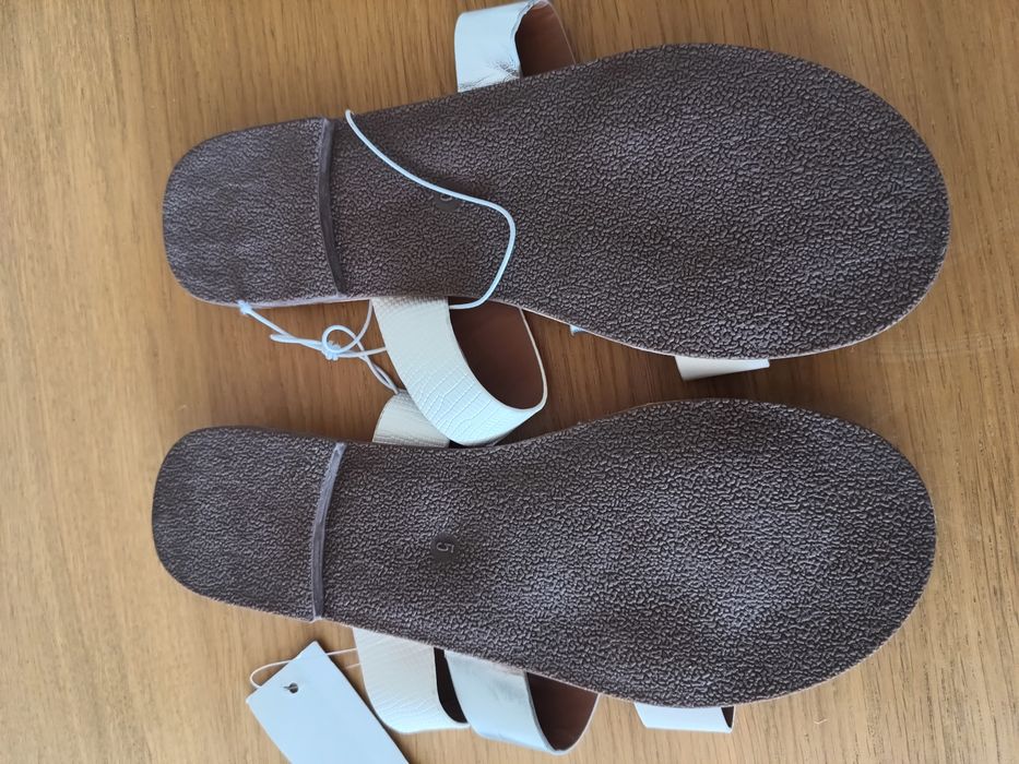 Klapki damskie roz. 38 super stan F&F na 3 paski letnie buty