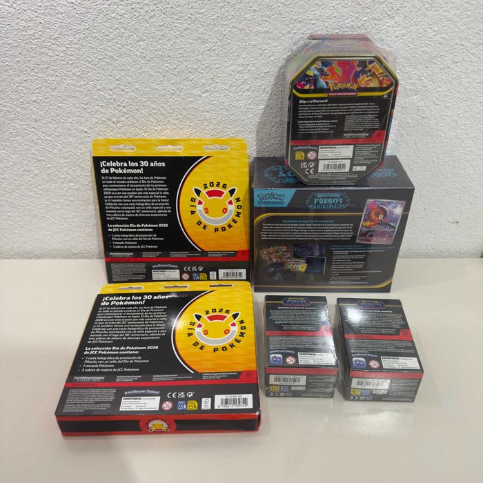 Mega Lote Pokémon Selado (ETB, Bundles, Latas, Caixas) - Individual ou Lote