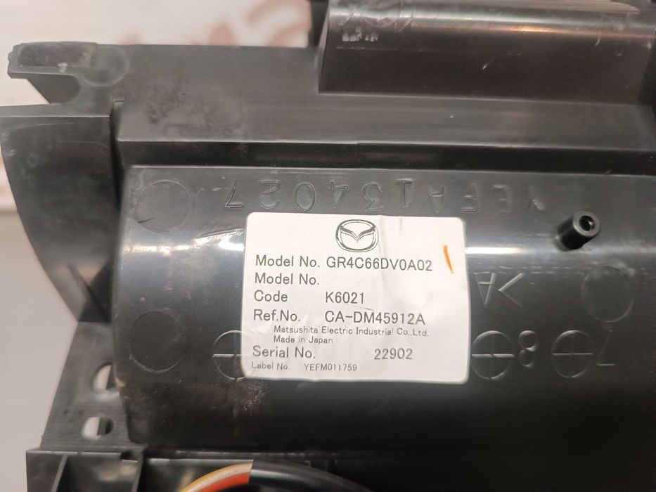 ECRA / DISPLAY GPS / NAVEGAÇÃO / MULTIMEDIA MAZDA 6 GR4C66DV0A02 CA-DM45912A