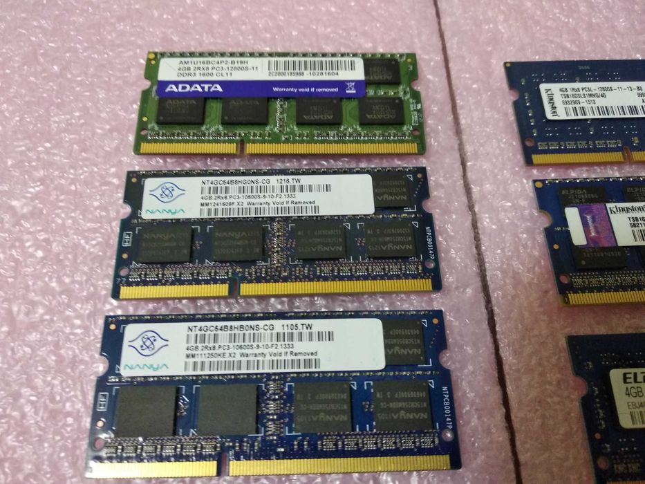 SODIMM Оперативная память для ноутбука 4gb DDR3-1333/1600 1.35/1.5v