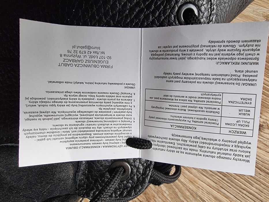 Buty zimowe  GABUT rozmiar  44