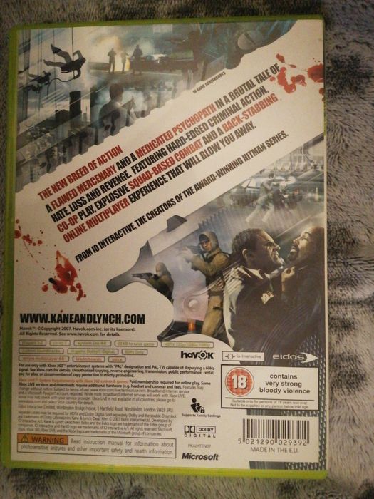 Kane & Lynch dead men xbox 360