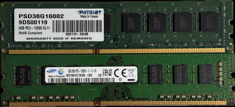 Pamięć RAM Samsung Patriot 2x8GB 16GB 1600MHz DDR3