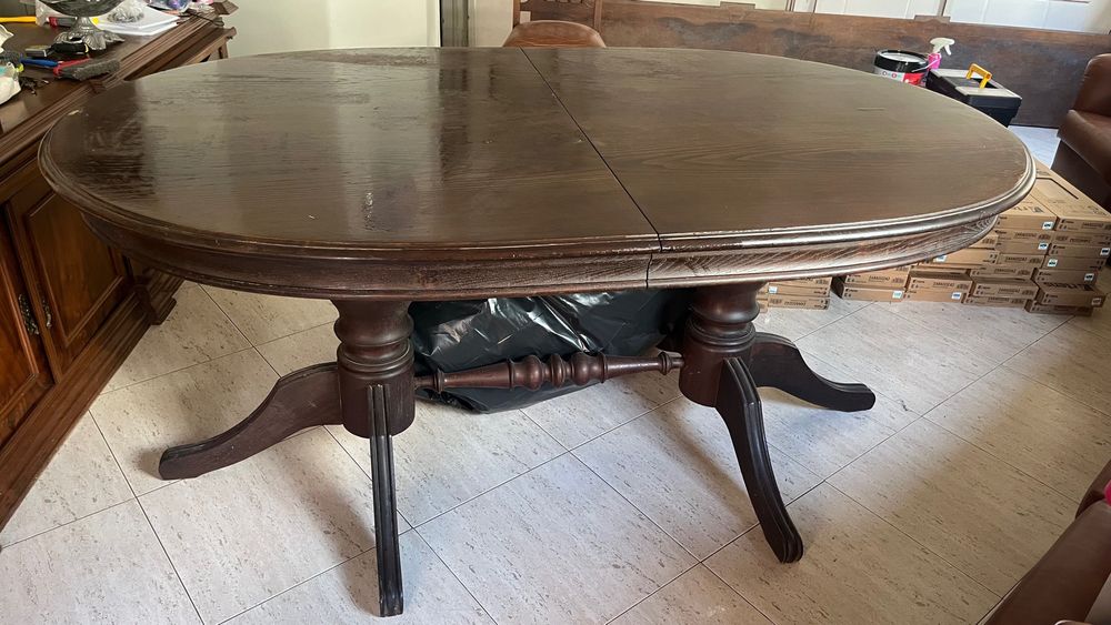 Mesa de Jantar Extensível + 6 cadeiras