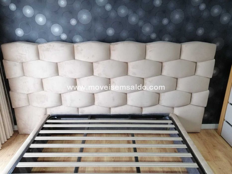 Cama de Casal Estofada - Fabricamos Todas as Medidas e Cores