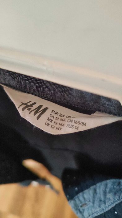 Koszula chłopięca granatowa HM na 152-154