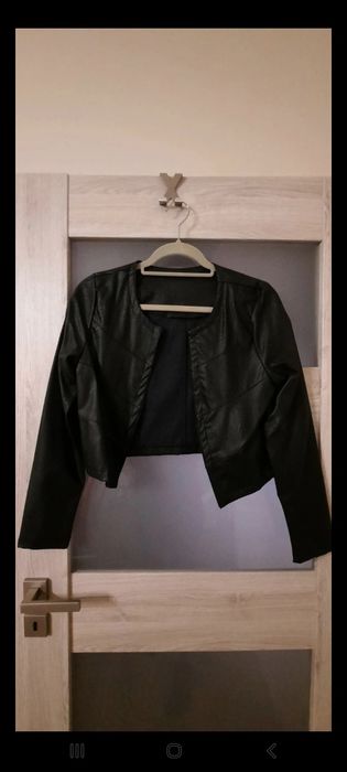 Żakiet narzutka marynarka eko skóra