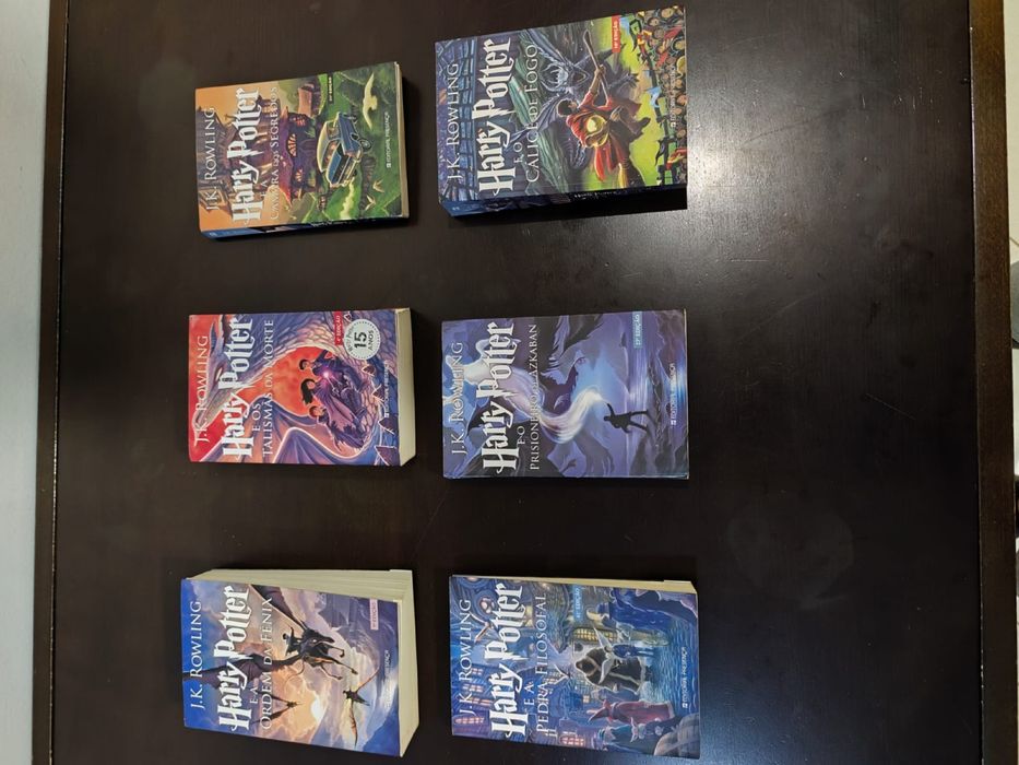 Lote 6 livros Harry Potter Presença em bom estado