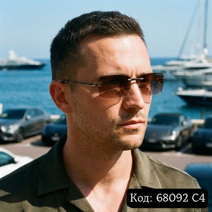 Сонцезахисні окуляри UV400 коричневі Код 68092 C4