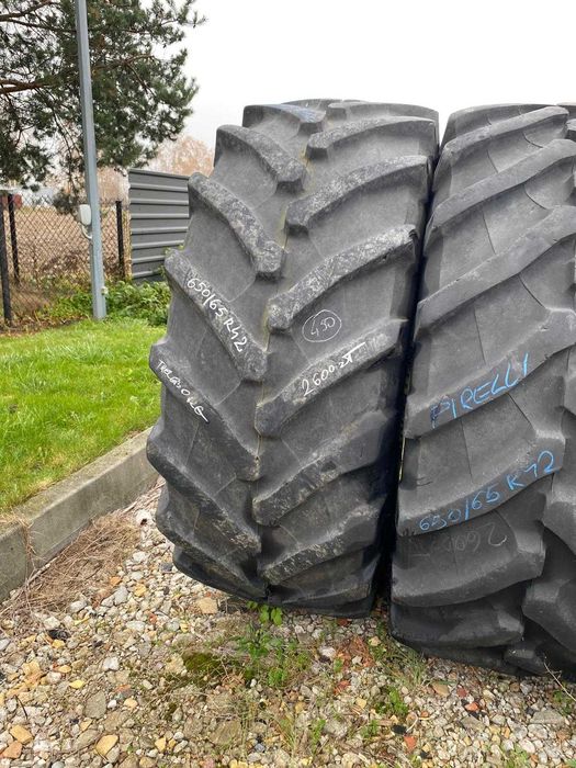 Opony rolnicze używane Trelleborg/Pirelli 650/65R42 2 sztuki