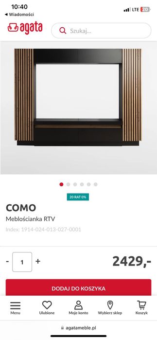 Sprzedam meblościankę COMO