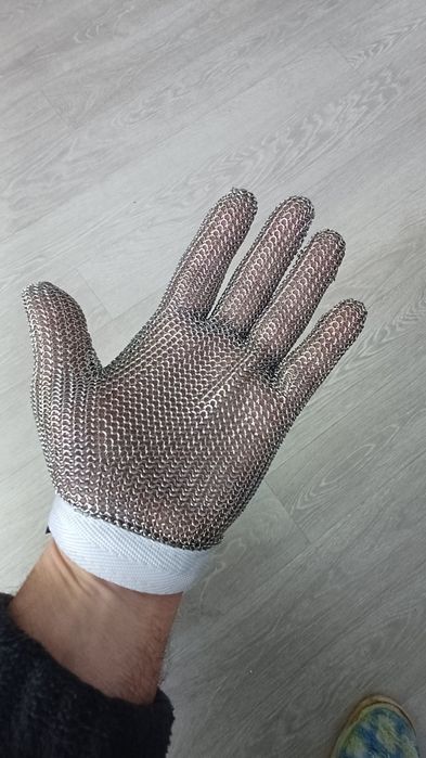 Перчатки, рукавичка кольчужна професійна  для повара Сталь