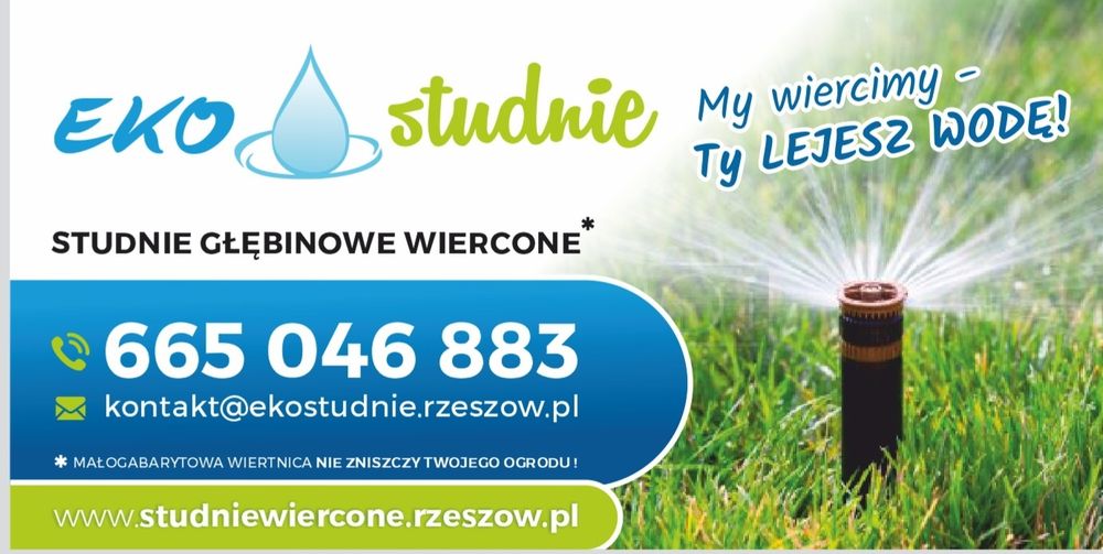 Studnie głębinowe wiercenie studni EkoStudnie Własna Woda Rzeszów