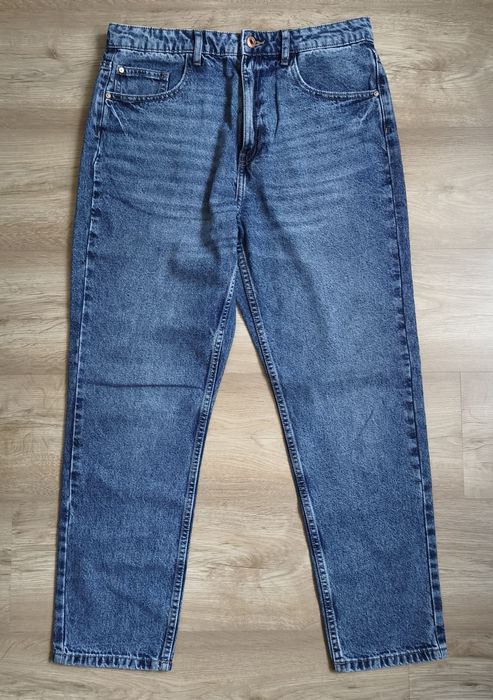 Jeansy mom fit, spodnie jeansowe damskie 40 Sinsay Bawełna