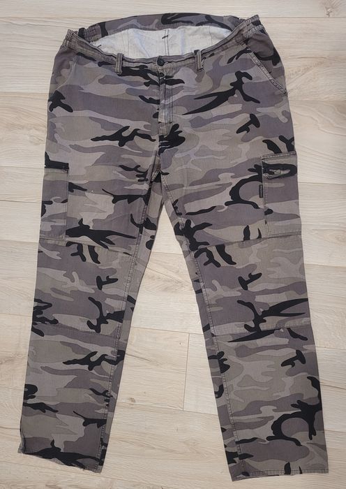 Spodnie męskie bojówki 3XL moro