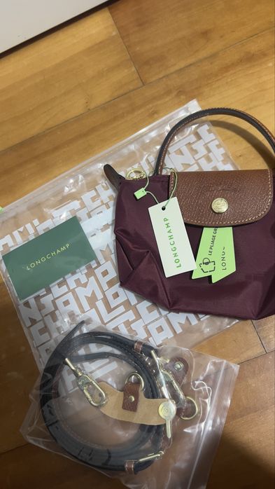 Mini longchamp bordeux