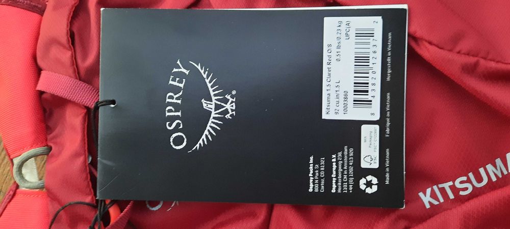 Nowy damski plecak sportowy OSPREY KITSUMA 1,5